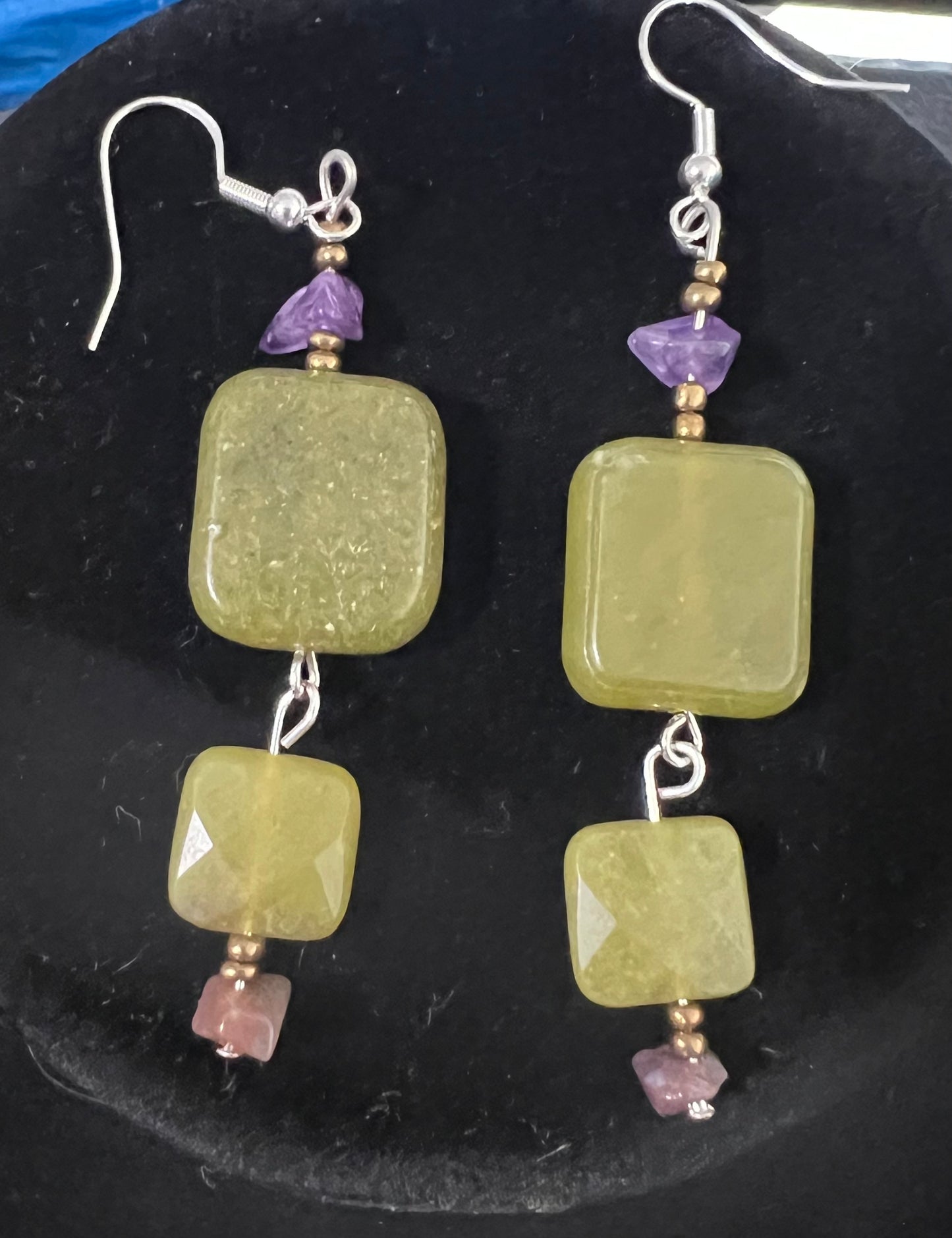 Stone earrings