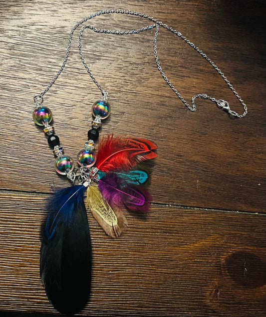 Feather necklace