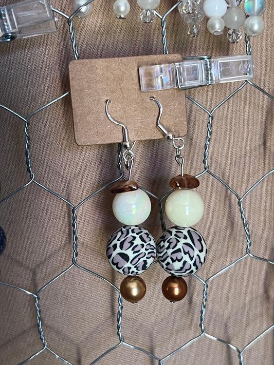 Cheetah earrings